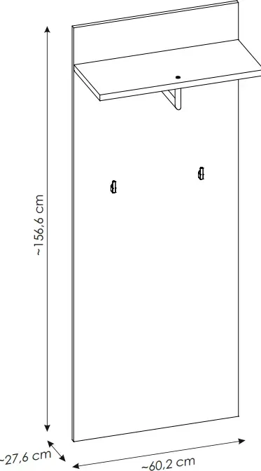 Garderoba Hugo I do przedpokoju