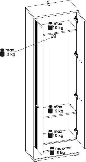 Garderoba Hugo III do przedpokoju