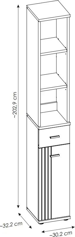 Garderoba Hugo IV do przedpokoju