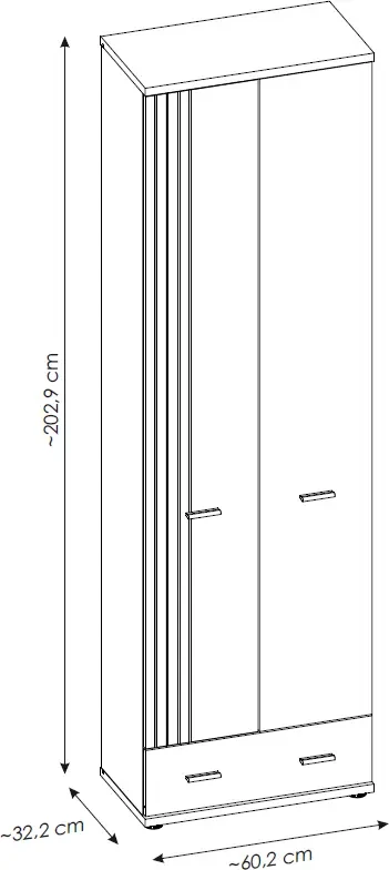 Garderoba Hugo IV do przedpokoju