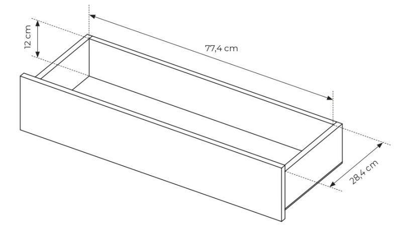 Witryna wysoka Lumi przeszklone fronty z oświetleniem LED 91 cm kaszmir