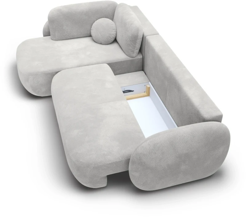 Narożnik rozkładany OLIO II 289 cm z funkcją spania i pojemnikiem na pościel - Egon 07