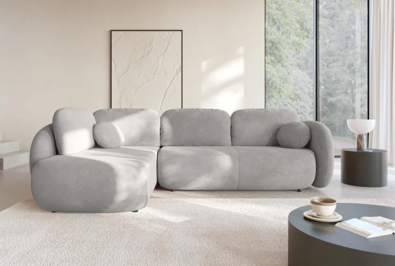 Narożnik rozkładany OLIO II 289 cm z funkcją spania i pojemnikiem na pościel - Egon 07