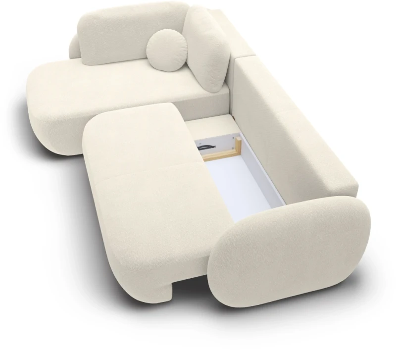 Narożnik rozkładany OLIO II 289 cm z funkcją spania i pojemnikiem na pościel - Egon 22