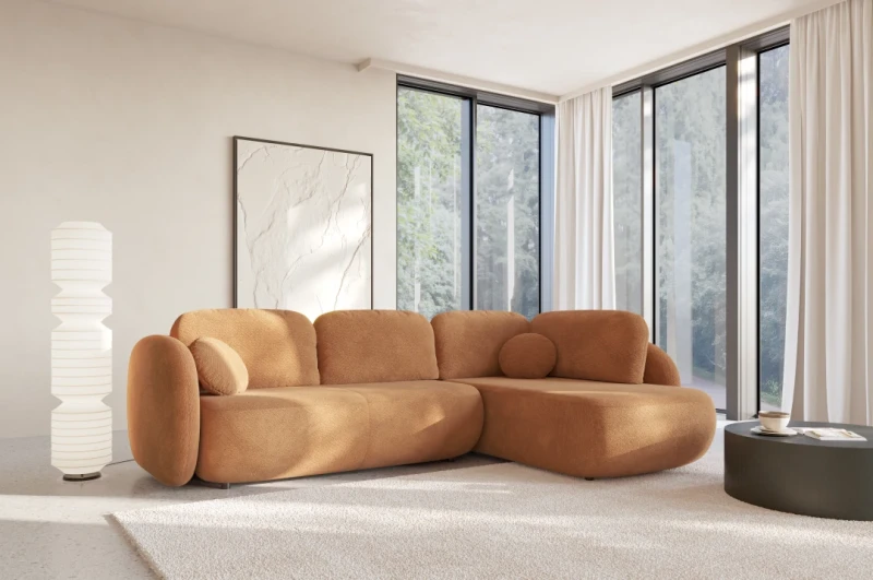 Narożnik rozkładany OLIO II 289 cm z funkcją spania i pojemnikiem na pościel - Egon 42