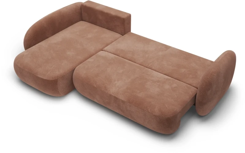 Narożnik rozkładany OLIO II 289 cm z funkcją spania i pojemnikiem na pościel - Egon 44