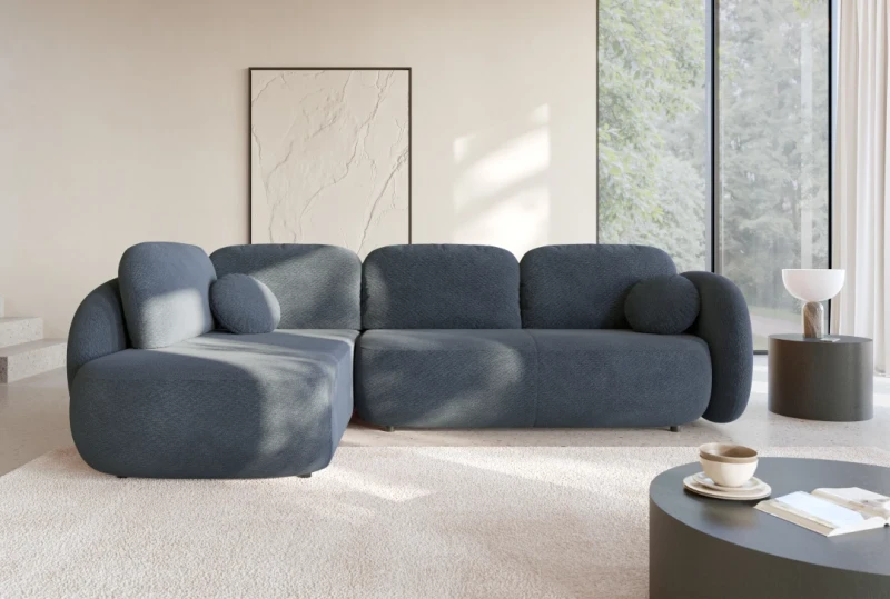 Narożnik rozkładany OLIO II 289 cm z funkcją spania i pojemnikiem na pościel - Egon 86