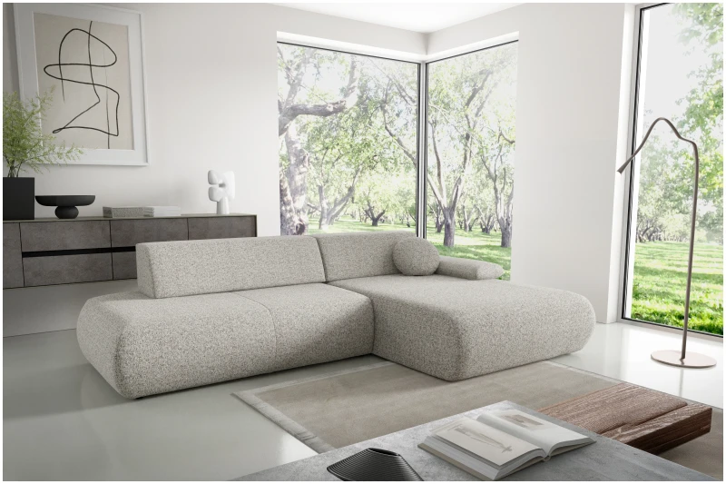 Narożnik rozkładany PUENTE 286 cm z funkcją spania i pojemnikiem na pościel - Puente 09