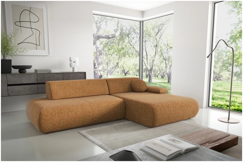 Narożnik rozkładany PUENTE 286 cm z funkcją spania i pojemnikiem na pościel - Puente 52