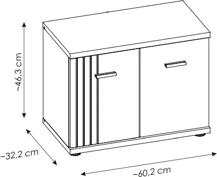 Szafka na buty Hugo z siedziskiem