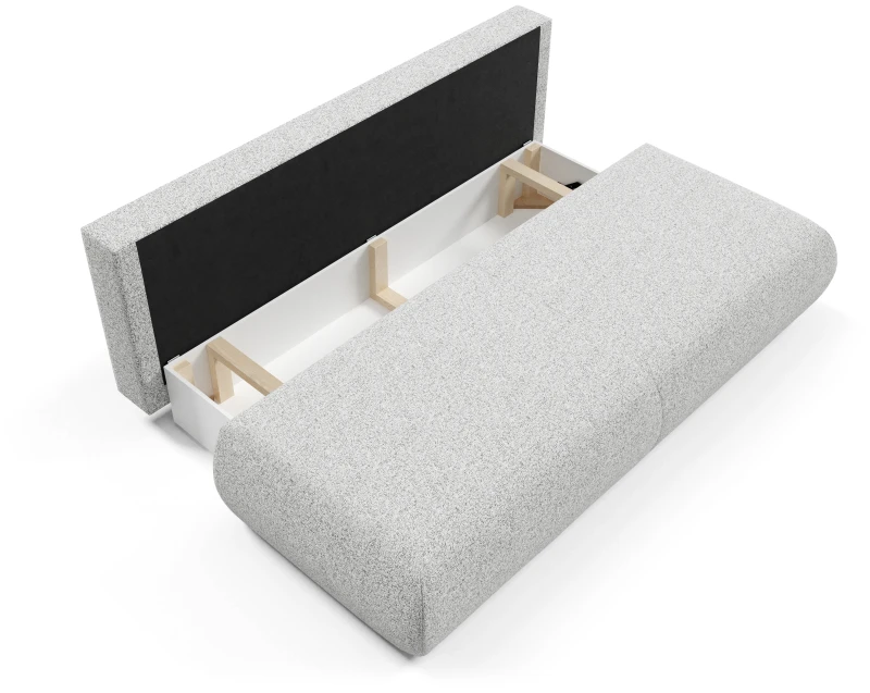 Sofa rozkładana PUENTE 214 cm z funkcją spania i pojemnikiem na pościel - Puente 80