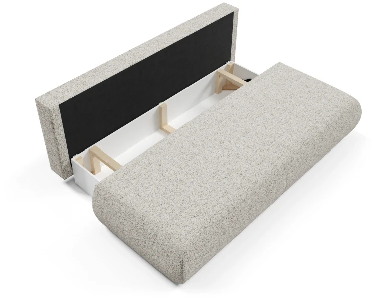 Sofa rozkładana PUENTE 214 cm z funkcją spania i pojemnikiem na pościel - Puente 06