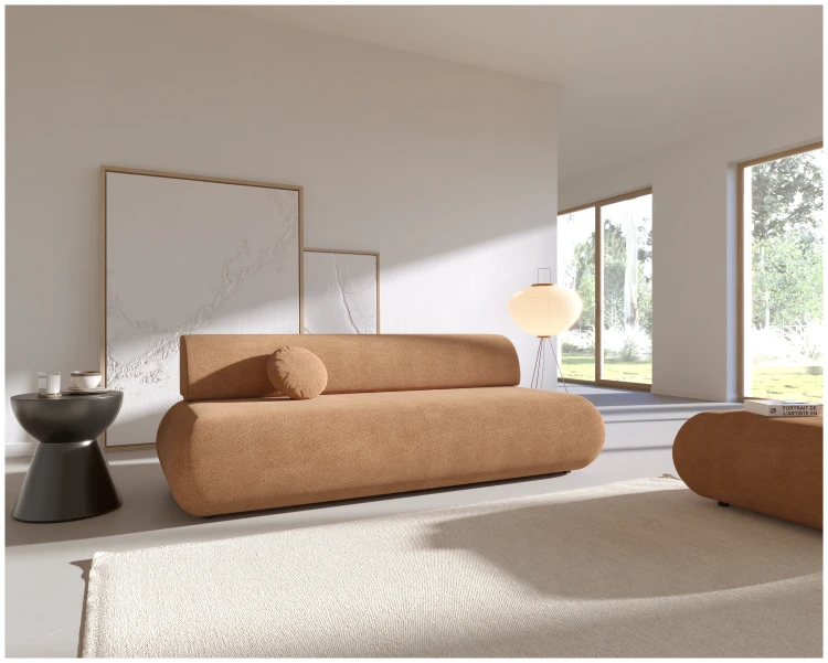 Sofa rozkładana PUENTE 214 cm z funkcją spania i pojemnikiem na pościel - Vinci 42