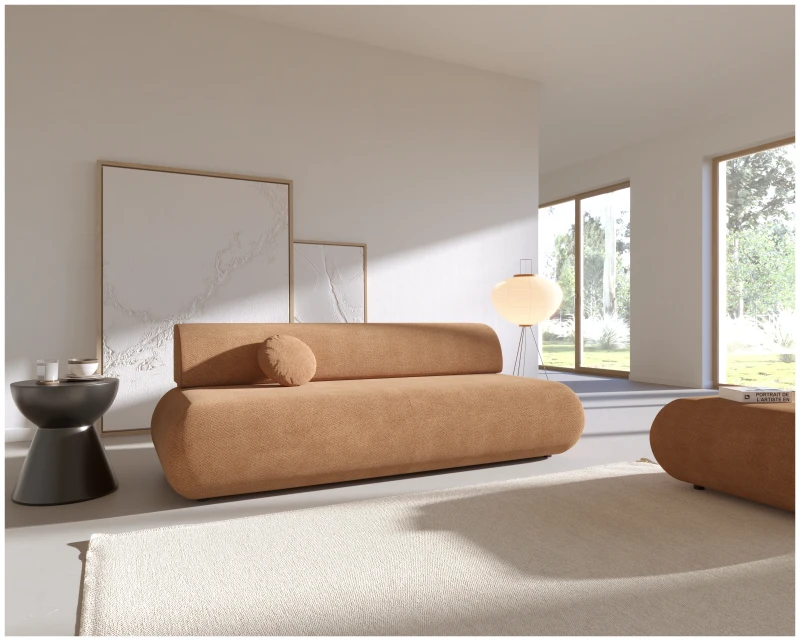 Sofa rozkładana PUENTE 214 cm z funkcją spania i pojemnikiem na pościel - Vinci 42