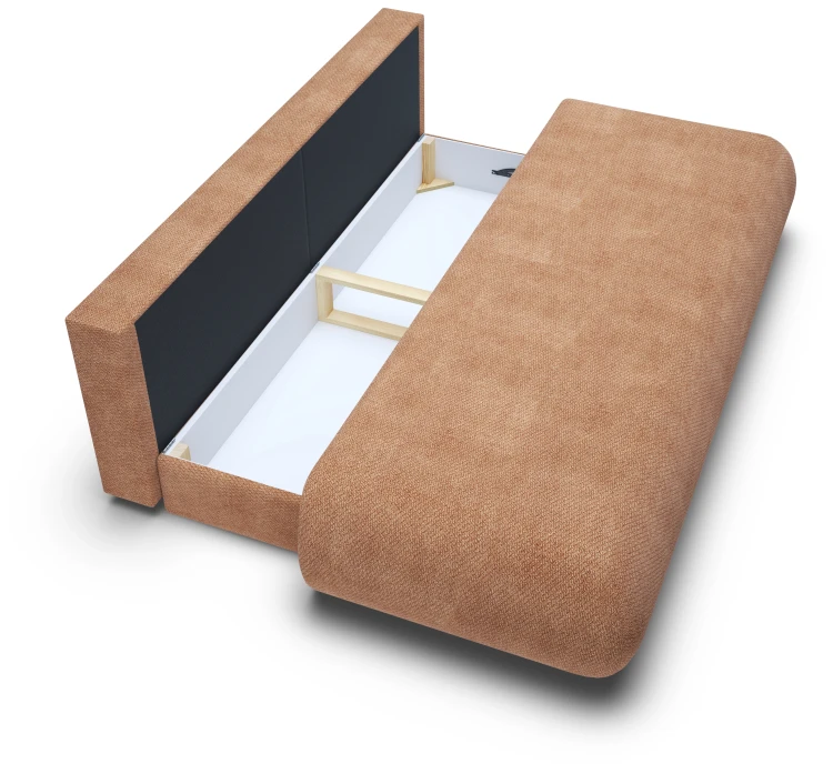 Sofa rozkładana PUENTE 214 cm z funkcją spania i pojemnikiem na pościel - Vinci 42