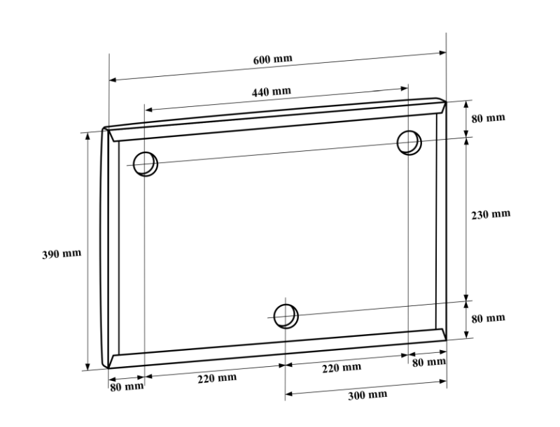 Panel tapicerowany Hugo z wieszakiem