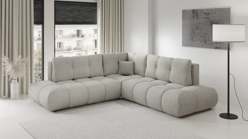 Narożnik rozkładany SOHO II 266 cm z funkcją spania i pojemnikiem na pościel - Flow 16