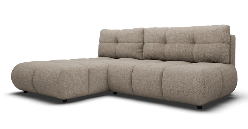 Narożnik rozkładany MILO 230 cm z funkcją spania i pojemnikiem na pościel - Now or never 16