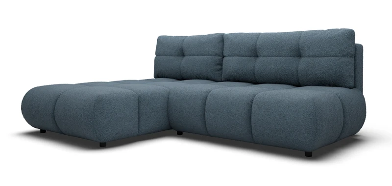 Narożnik rozkładany MILO 230 cm z funkcją spania i pojemnikiem na pościel - Now or never 77