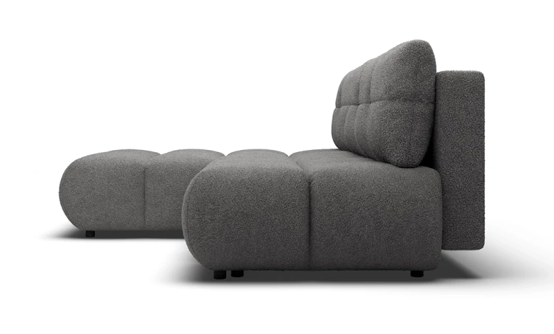 Narożnik rozkładany MILO 230 cm z funkcją spania i pojemnikiem na pościel - Now or never 92