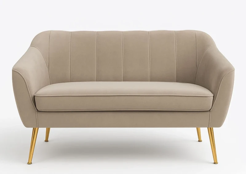 Zestaw wypoczynkowy tapicerowany Grace w stylu skandynawskim