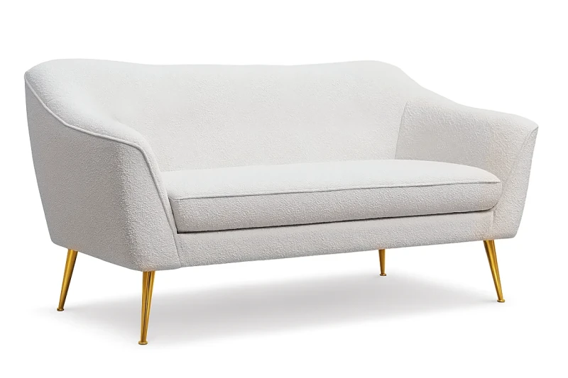 Sofa tapicerowana Bea IV tkanina boucle baranek