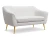 Sofa tapicerowana Bea II tkanina boucle baranek