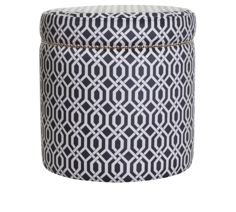 Pufa okrągła 40, ESCADA 1, tasiemka góra