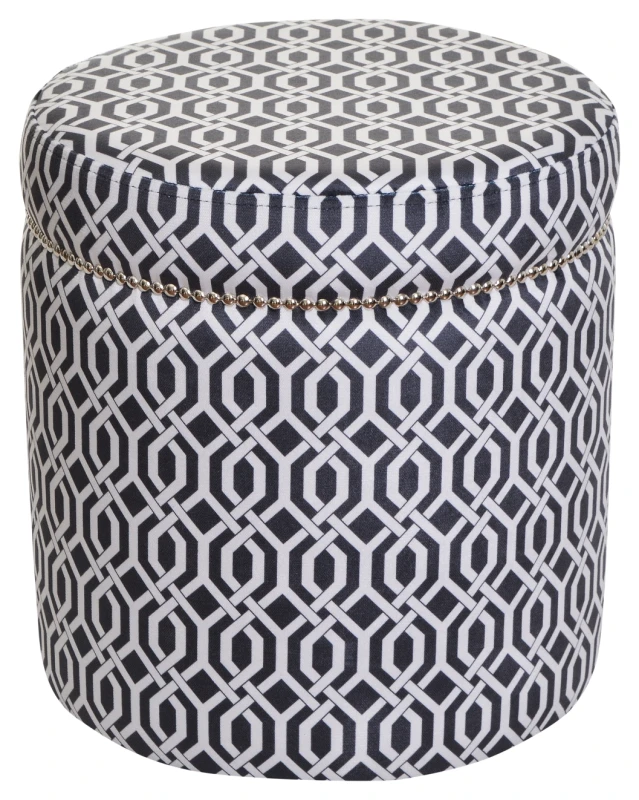 Pufa okrągła 40, ESCADA 1, tasiemka góra