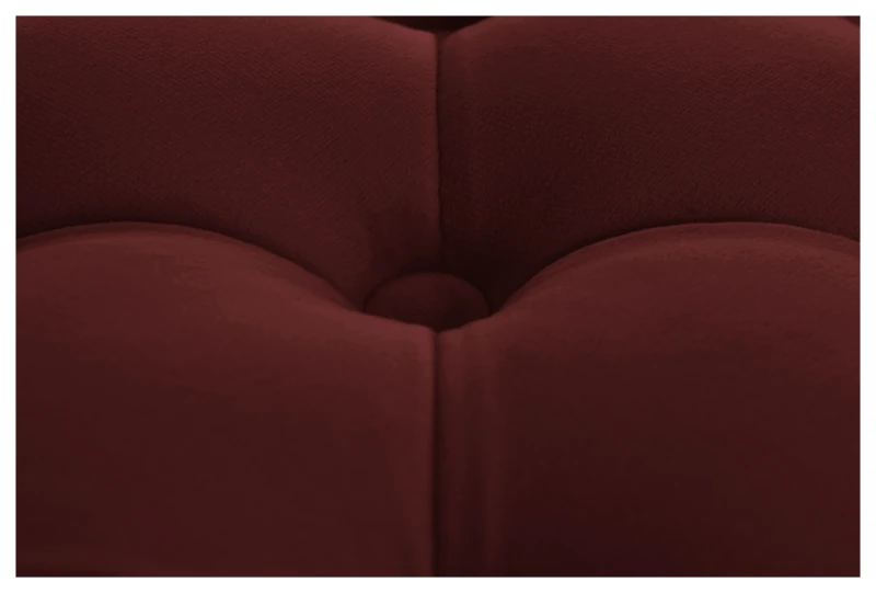 Pufa Solano, french velvet 663, 6 czarny