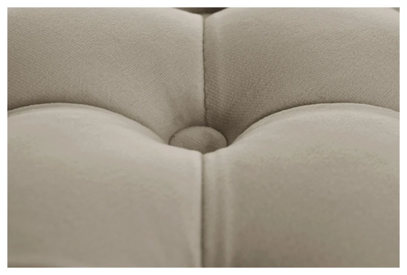 Pufa Solano, french velvet 676, 6 czarny