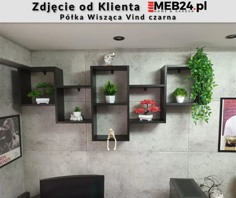 Półka Wisząca Vind czarna - zdjęcie od klienta