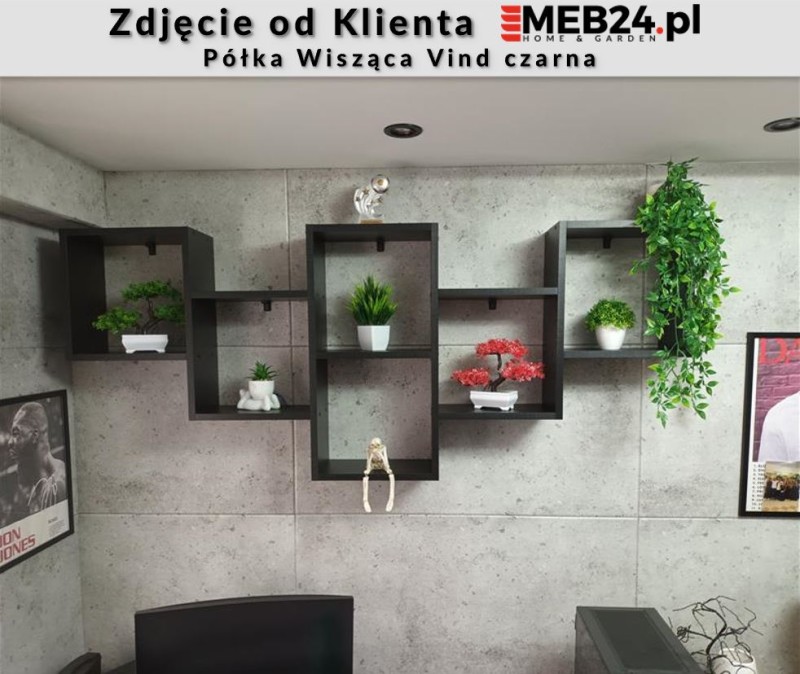 Półka Wisząca Vind czarna - zdjęcie od klienta