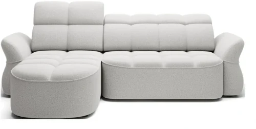 Narożnik rozkładany Beneth z elektrycznym wysuwem siedziska i pojemnikiem na pościel