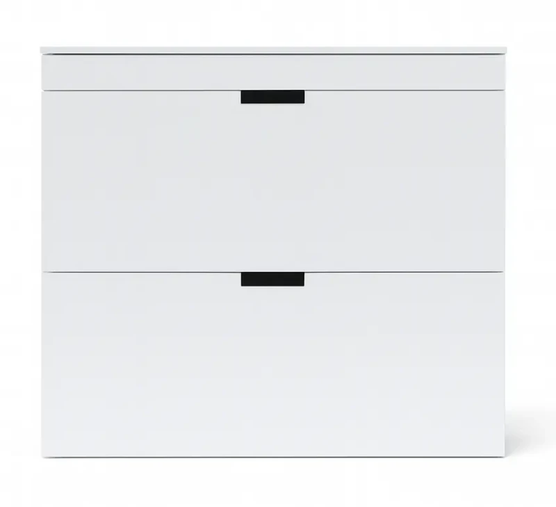 Szafka na buty Akutan 100 cm z uchwytami wpuszczanymi