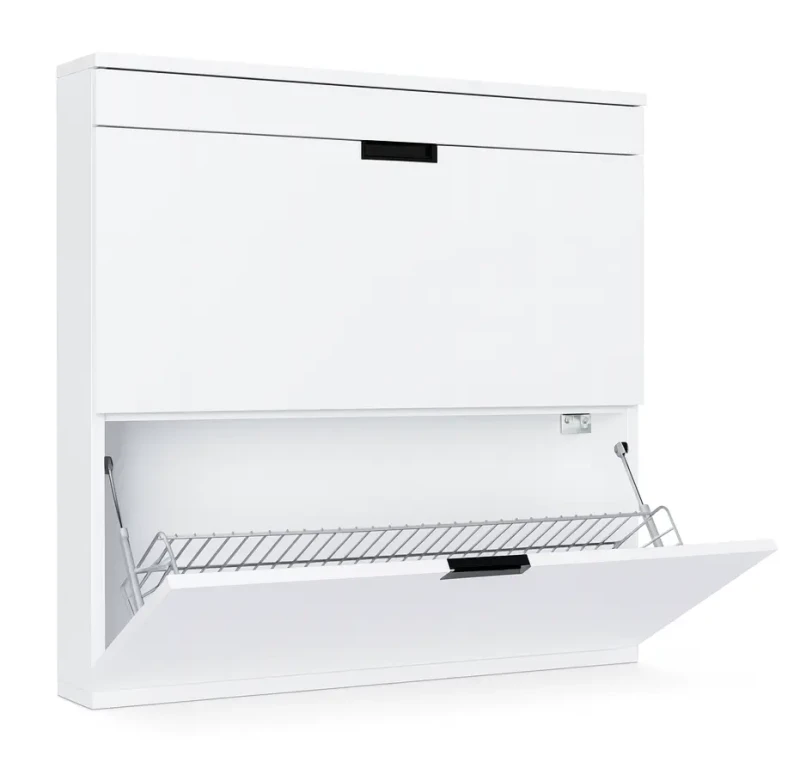 Szafka na buty Akutan 100 cm z uchwytami wpuszczanymi