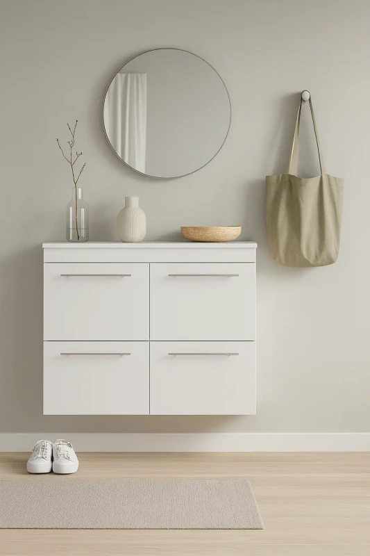 Szafka na buty Akutan z uchwytami