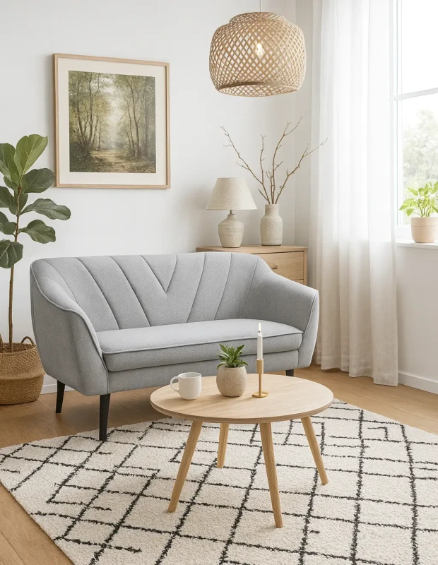 Sofa Mia II w stylu skandynawskim