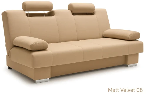 Wersalka tapicerowana Antonio kolor beżowy tkanina matt velvet 08 outlet