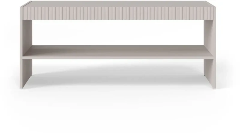 Ława Paxos LAW-1 z ryflowanymi frontami kaszmir/czarny