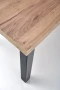 Stół rozkładany Tiago 140-220 cm czarny / dąb craft