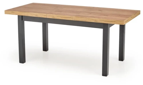 Stół rozkładany Tiago 140-220 cm czarny / dąb craft