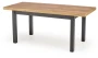 Stół rozkładany Tiago 140-220 cm czarny / dąb craft