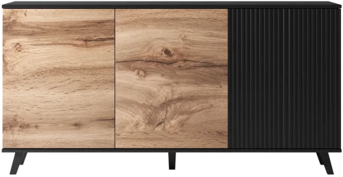 Komoda Random KM-1 160 cm dąb wotan/czarny