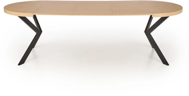 Stół rozkładany Peroni 100-250 cm dąb złoty / czarny