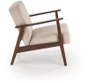 Fotel tapicerowany Milano 1S styl retro beżowy