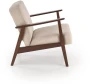 Fotel tapicerowany Milano 1S styl retro beżowy