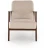 Fotel tapicerowany Milano 1S styl retro beżowy