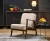 Fotel tapicerowany Milano 1S styl retro beżowy