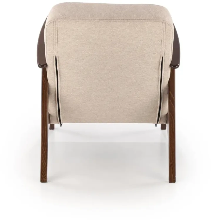 Fotel tapicerowany Milano 1S styl retro beżowy